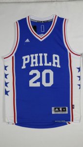Maillot De Basket Philadelphia 76ers Markelle Fultz 20 Tissus Sportif Fans Edition Bleu